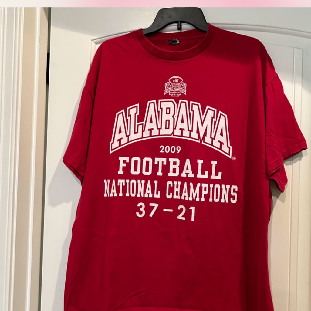 Yikes Sec Alabama Crimson Tide Vintage 2009 Football National Champions T Shirt
